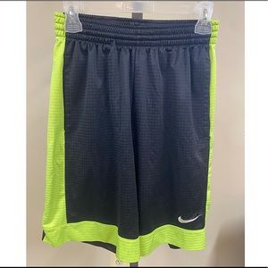 Nike athletic shorts black/neon green men’s small